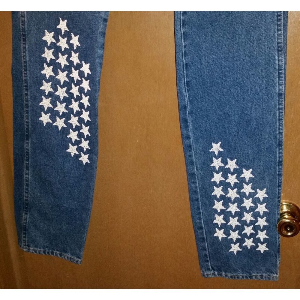 Vintage Wrangler Cowboy Cut Jeans w/Beading - Picture 2 of 9